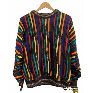 Alan Stuart Vintage Multicolor Sweater. Cosby Coogi inspired